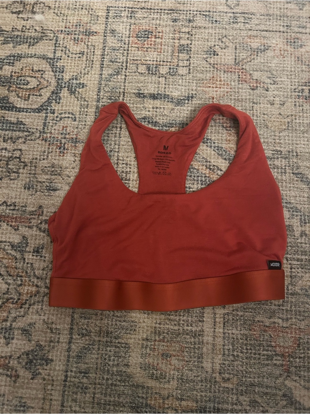 Wider Boss Rust Racerback Sports Bra - Medium Support